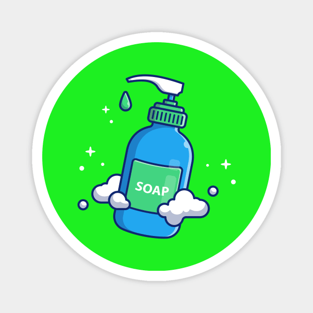 Liquid Soap Bottle Cartoon Magnet by Catalyst Labs